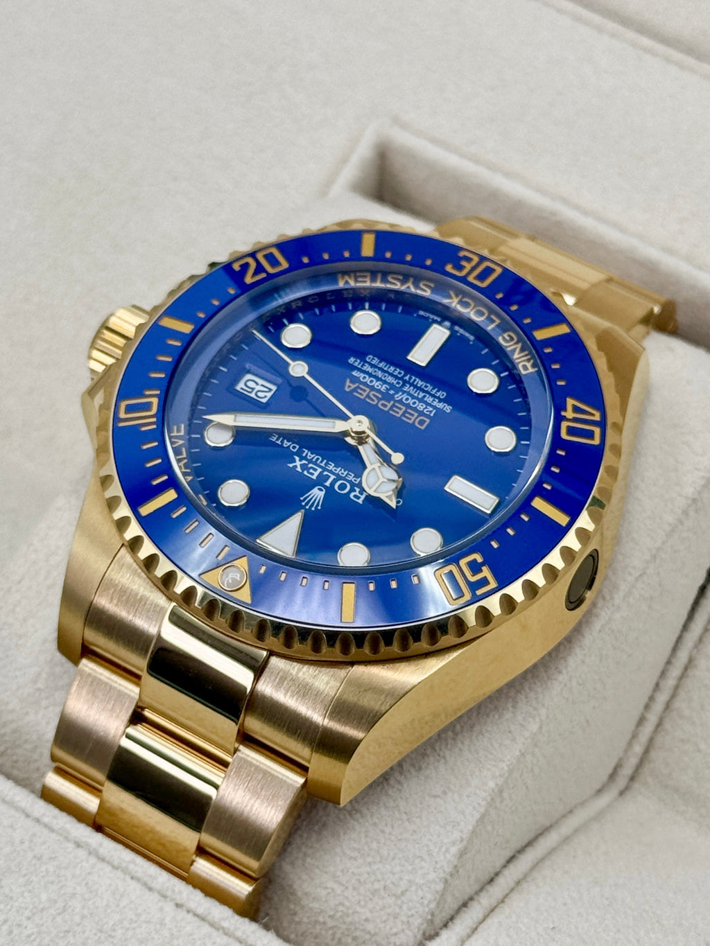 2025 Rolex Deepsea 44mm 136668LB 18K Yellow Gold Blue Dial
