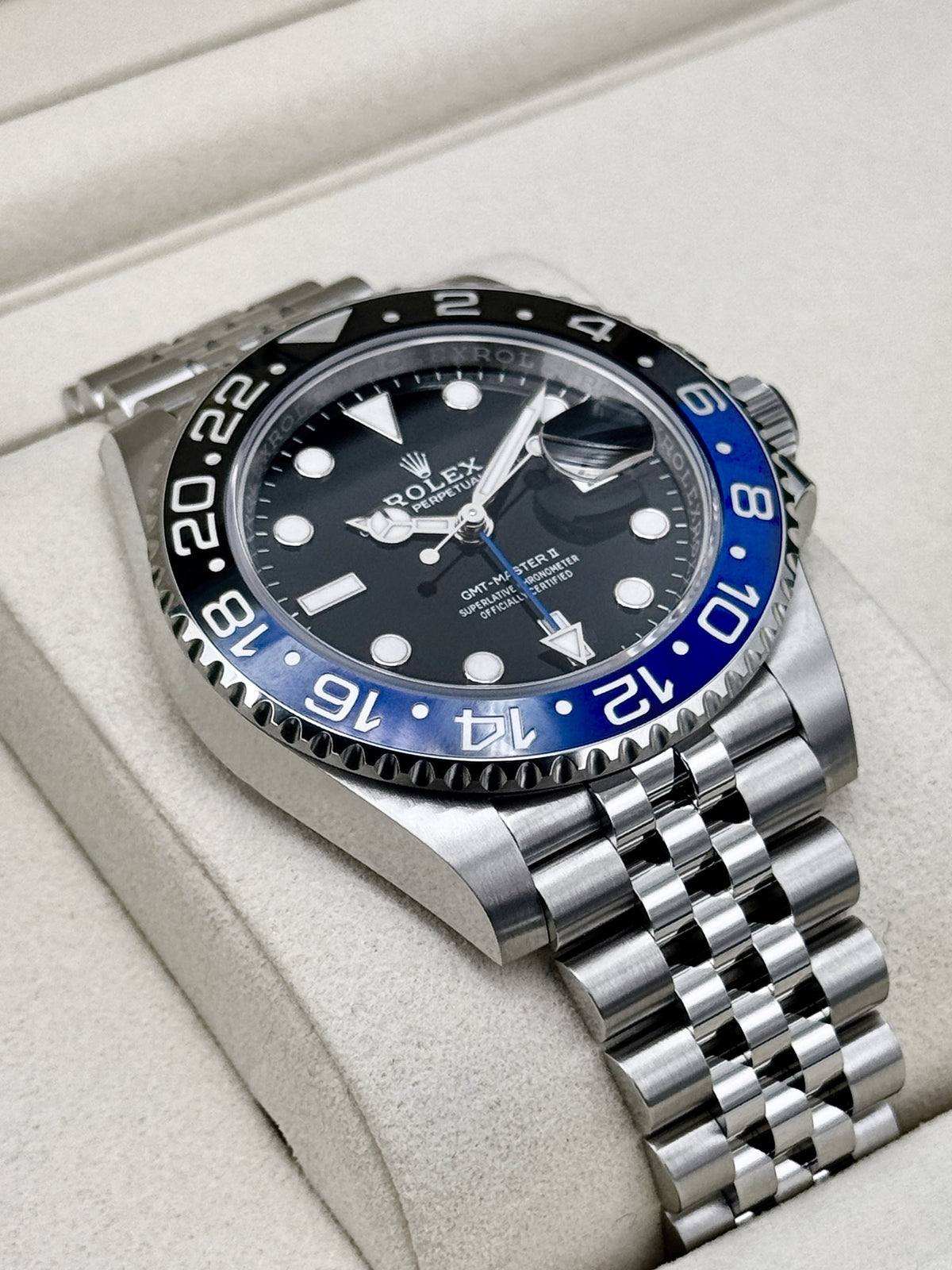 NEW 2026 Rolex GMT-Master II "Batgirl" 40mm 126710BLNR Jubilee (STICKERED)