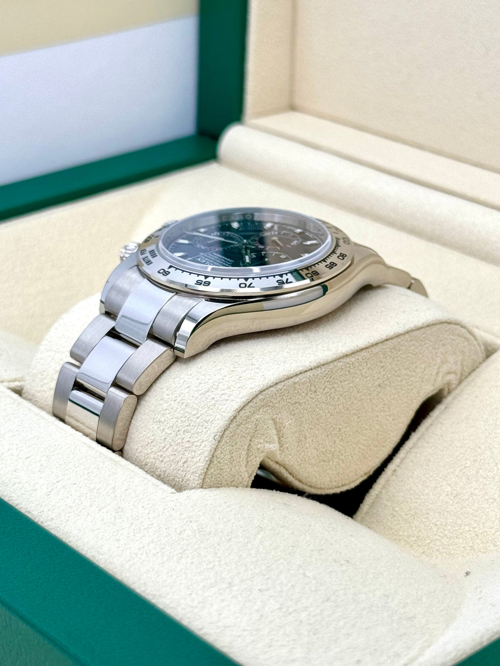 2022 Rolex Daytona 40mm 116509 White Gold Blue Dial