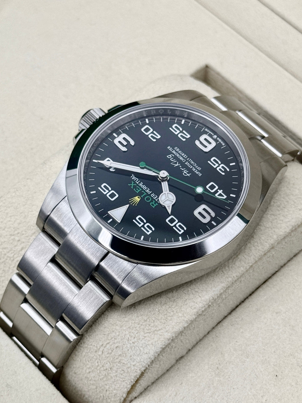 2025 Rolex Air-King 40mm 126900 Stainless Steel Black Dial