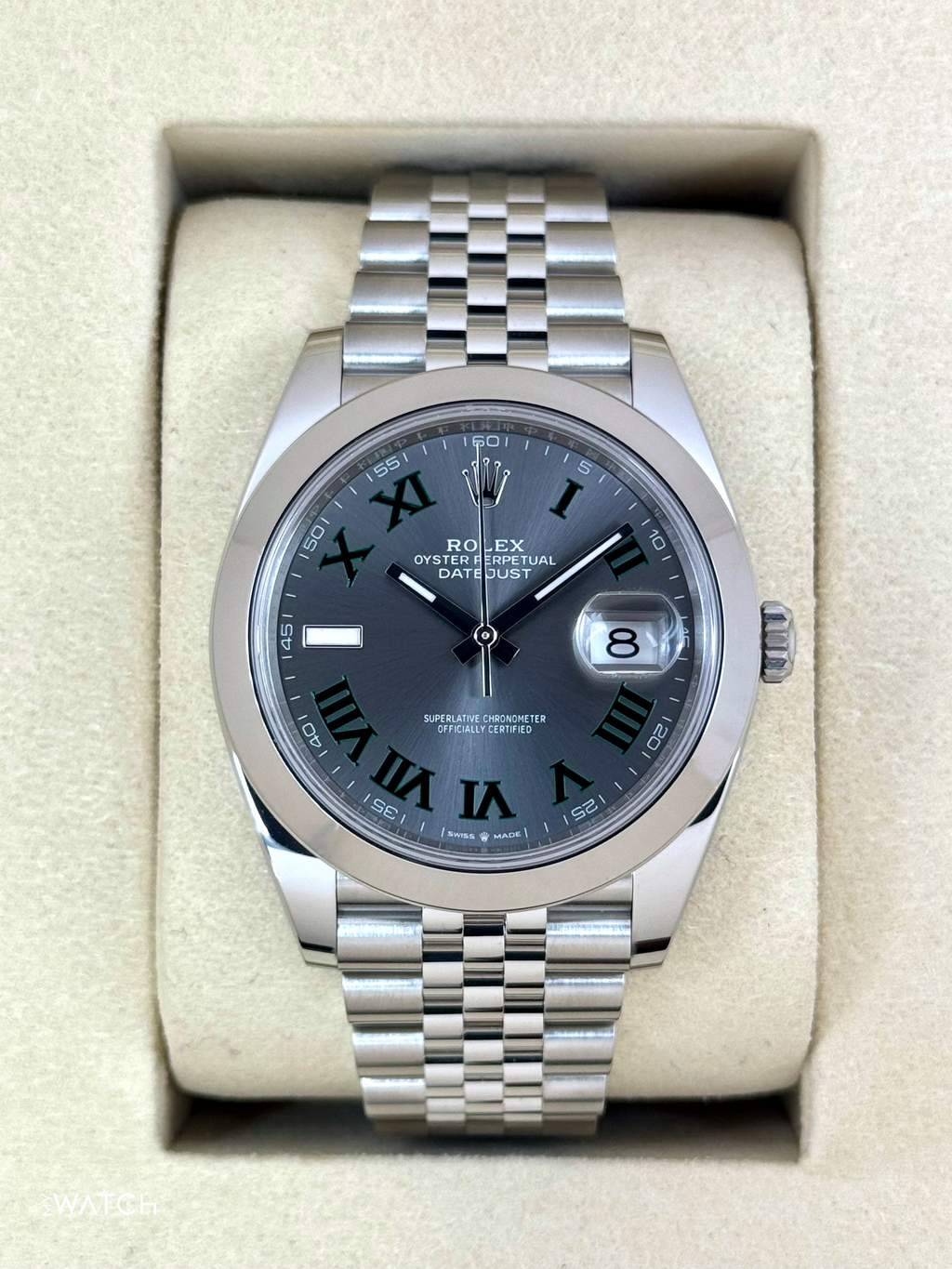 NEW 2026 Rolex Datejust 41mm 126300 Jubilee Wimbledon Dial