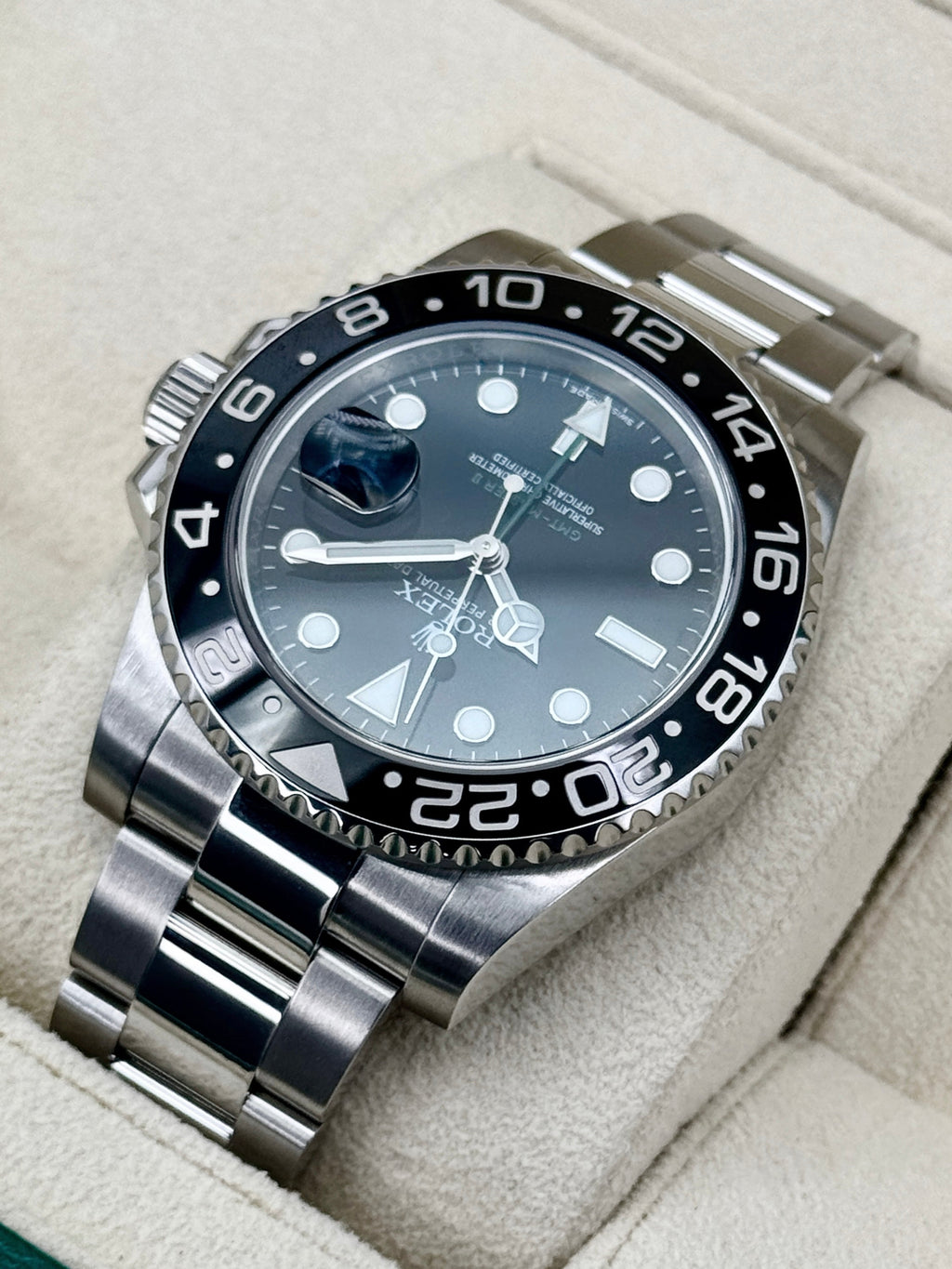 2018 Rolex GMT-Master II 40mm 116710LN Stainless Steel Black Dial