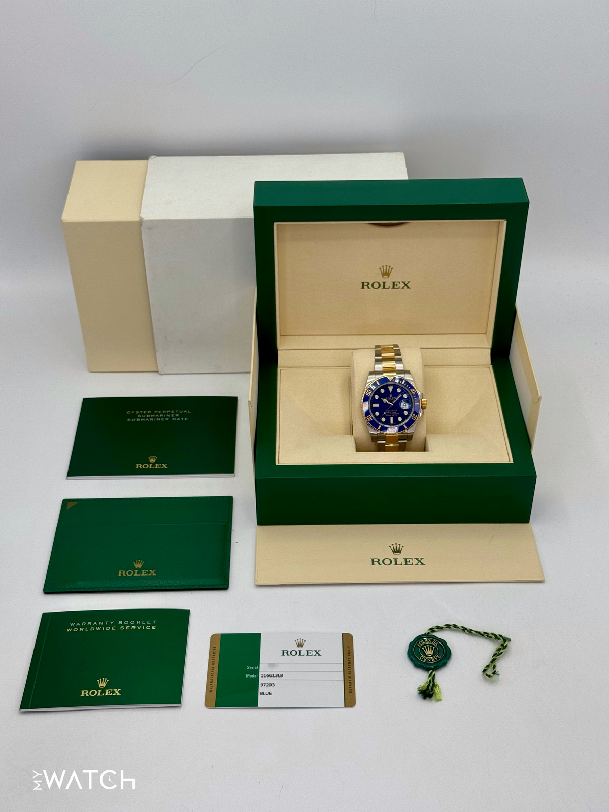2017 Rolex Submariner "Bluesy" 40mm 116613LB Two-Tone Blue Dial