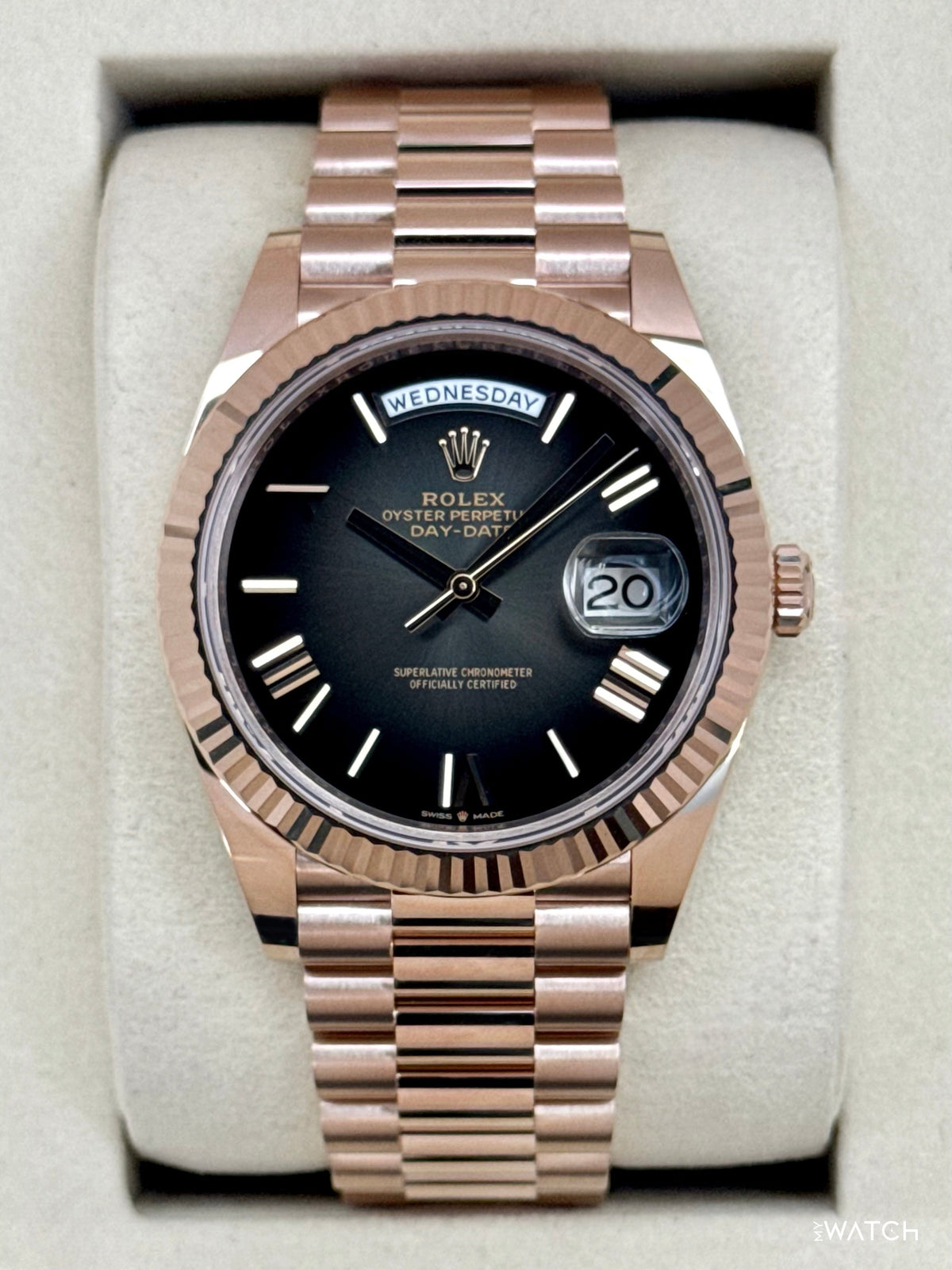NEW 2026 Rolex Day-Date 40mm 228235 Presidential Slate Ombre Dial