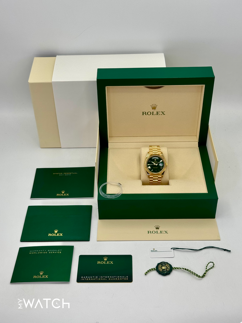 NEW 2025 Rolex Day-Date 40mm 228238 Presidential Green Dial