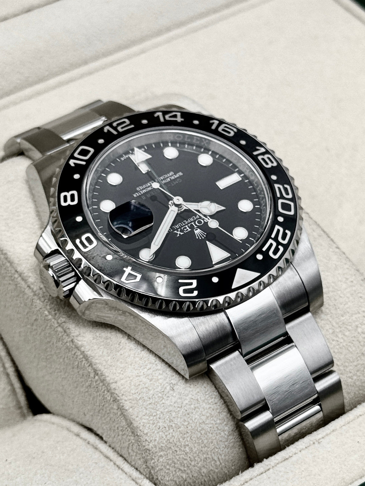 2017 Rolex GMT-Master II 40mm 116710LN Stainless Steel Black Dial