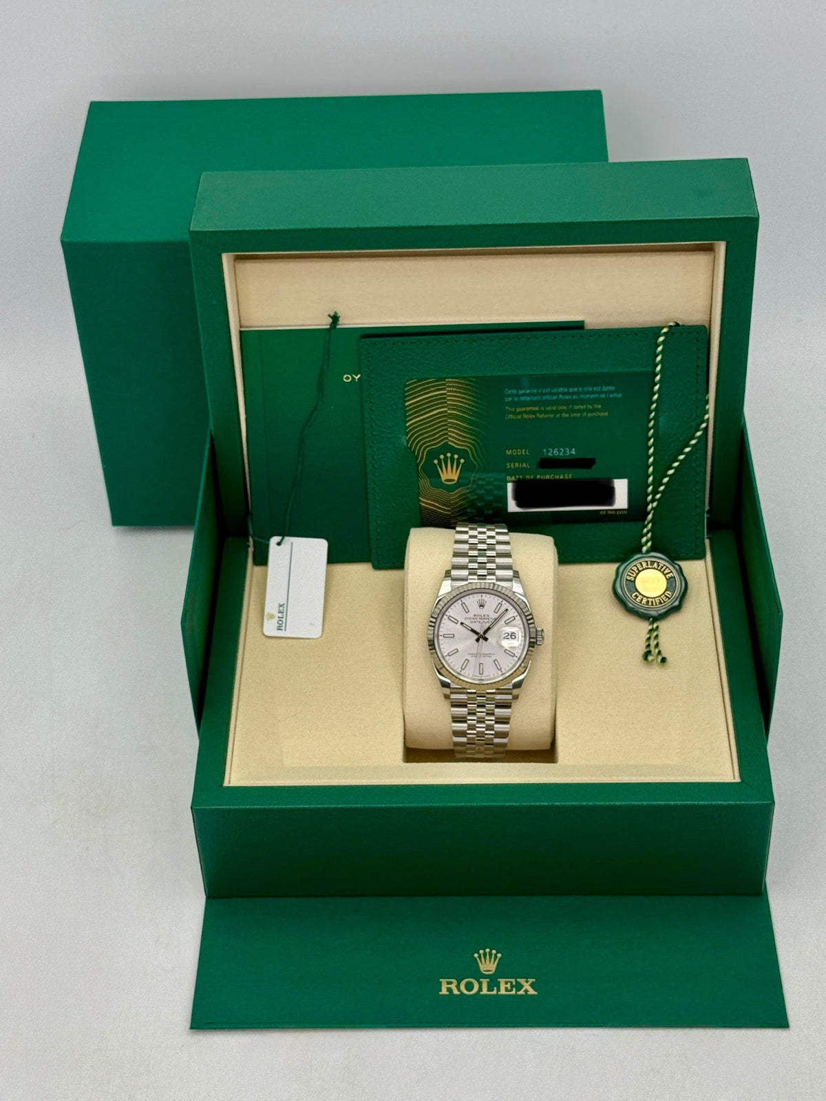 NEW 2026 Rolex Datejust 36mm 126234 Stainless Steel Jubilee Silver Dial