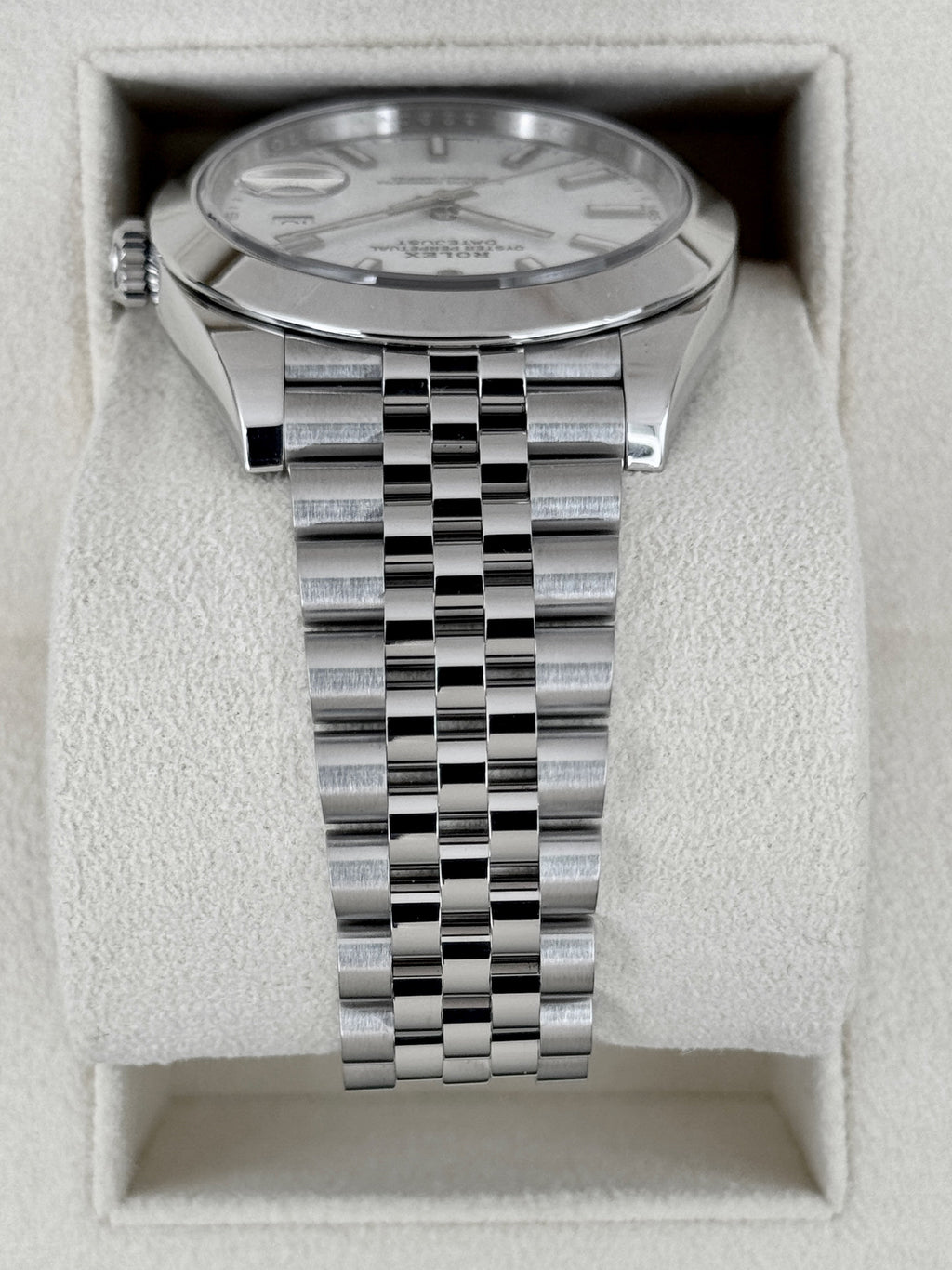 2024 Rolex Datejust 41mm 126300 Stainless Steel Jubilee White Dial