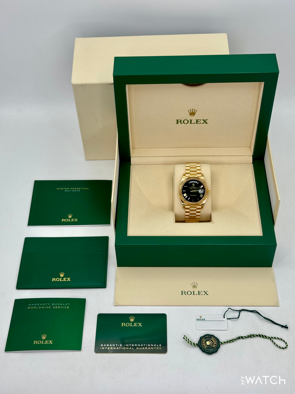 2024 Rolex Day-Date 40mm 228238 Presidential Green Ombre Dial