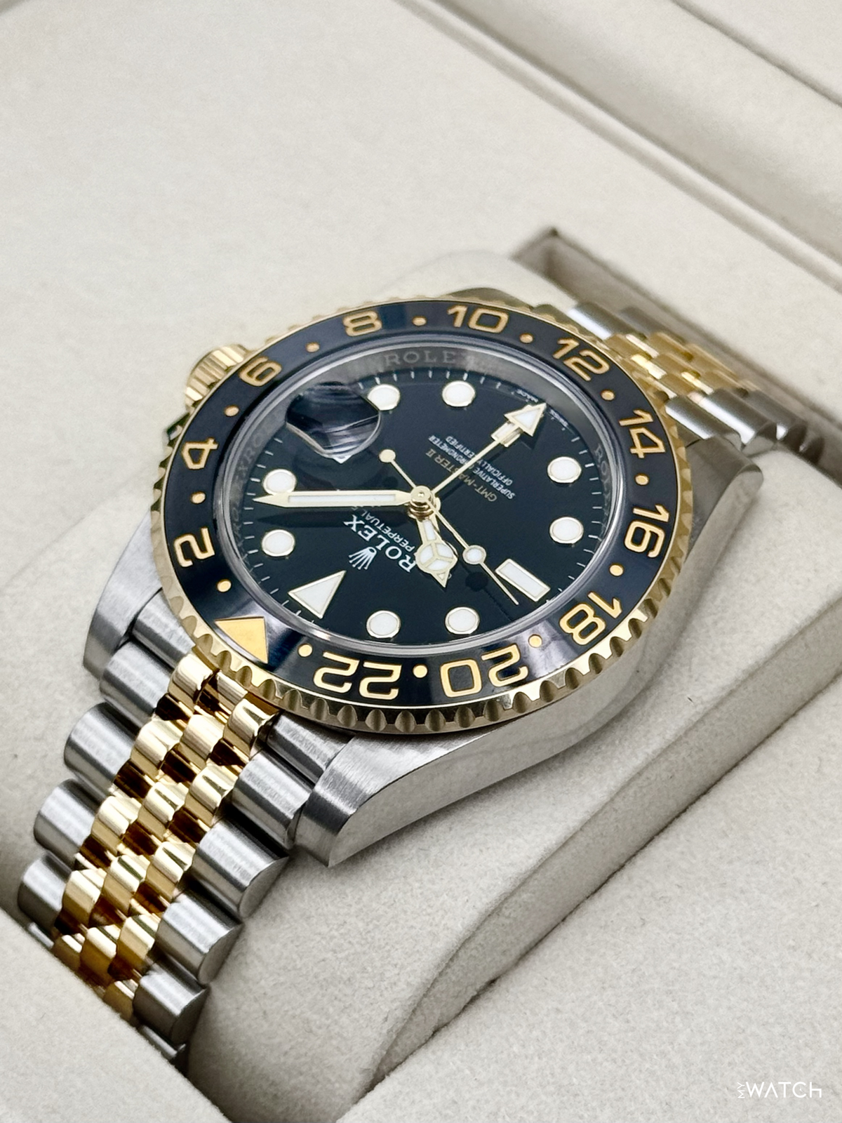 2025 Rolex GMT-Master II 40mm 126713GRNR Two-Tone Jubilee