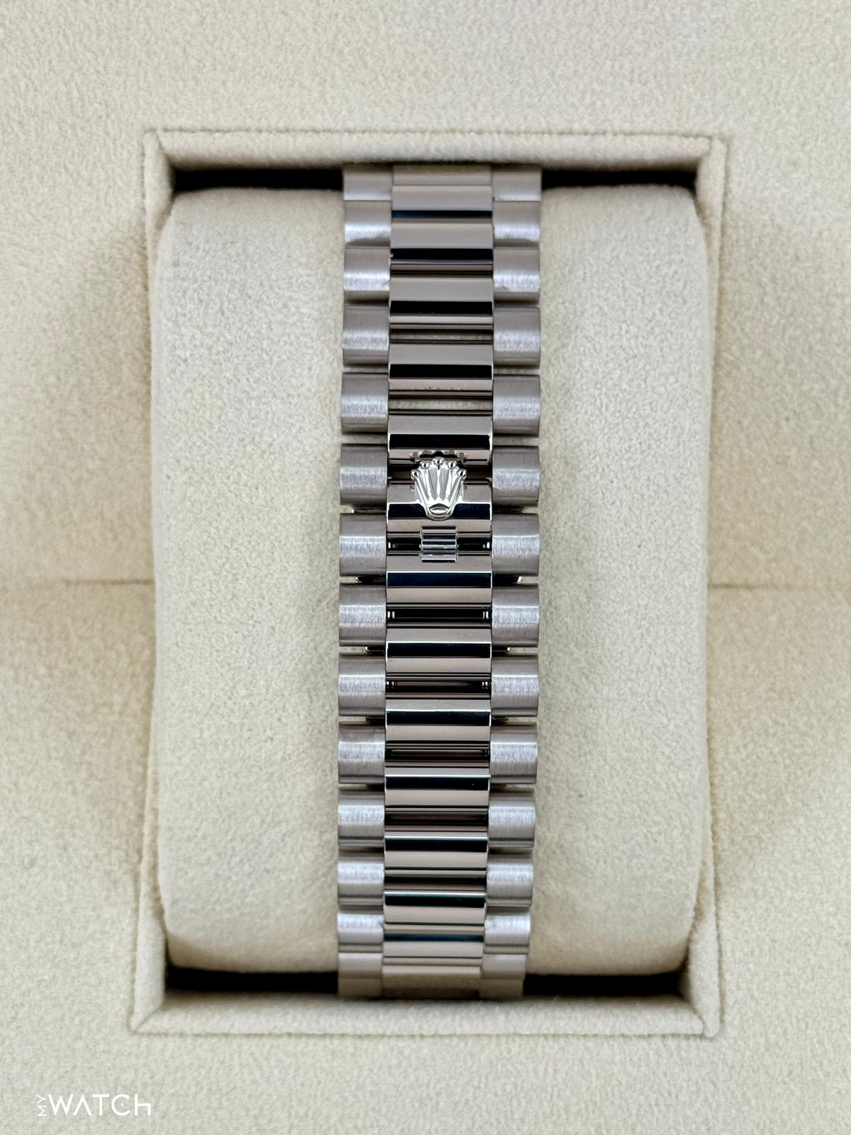2021 Rolex Day-Date 40mm 228239 White Gold Olive Dial
