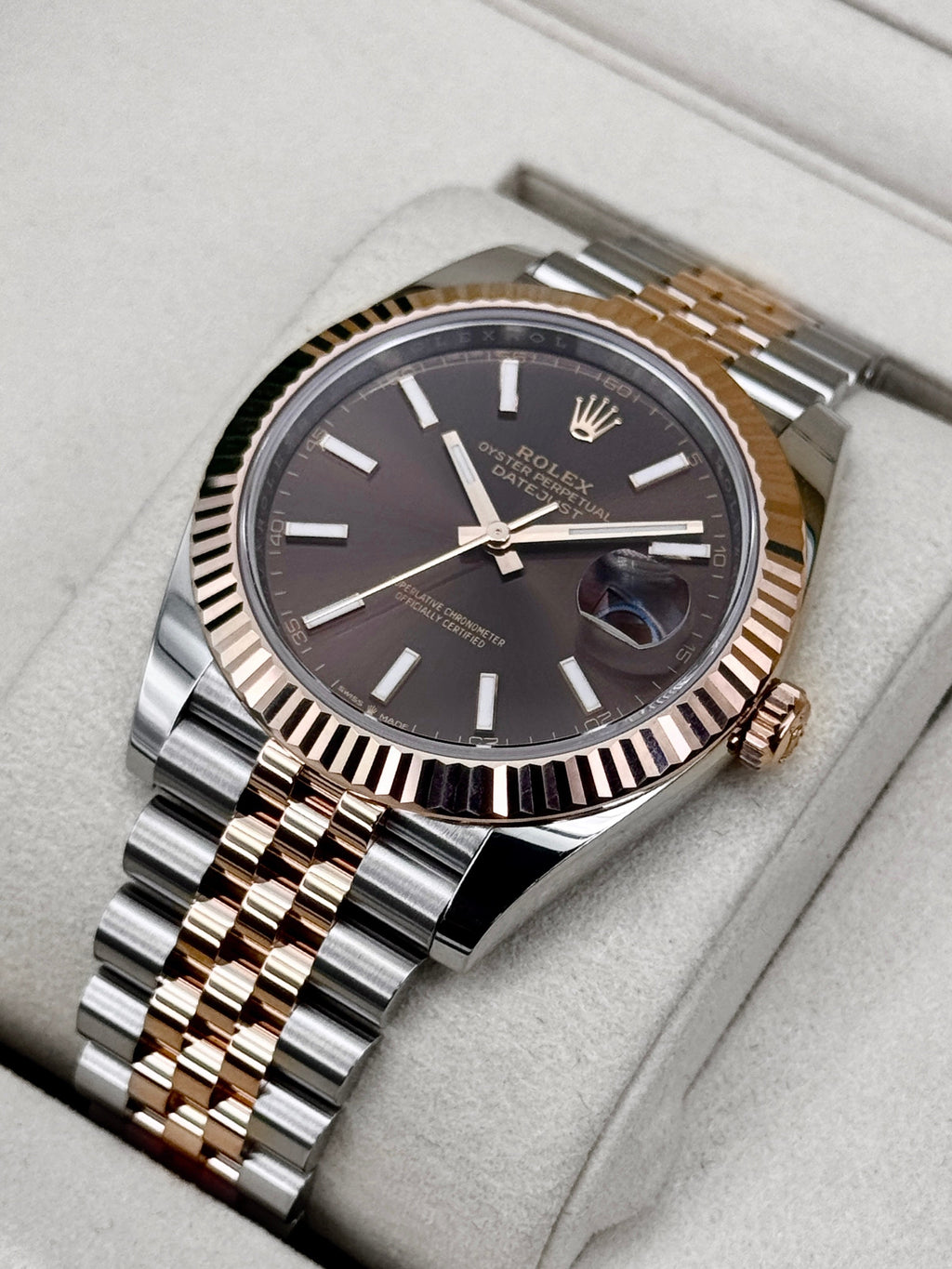 2025 Rolex Datejust 41mm 126331 Two-Tone Jubilee Chocolate Dial