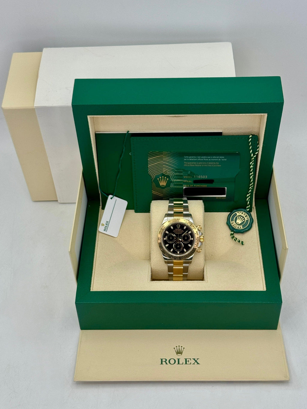 2022 Rolex Daytona 40mm 116503 Two-Tone Black Dial