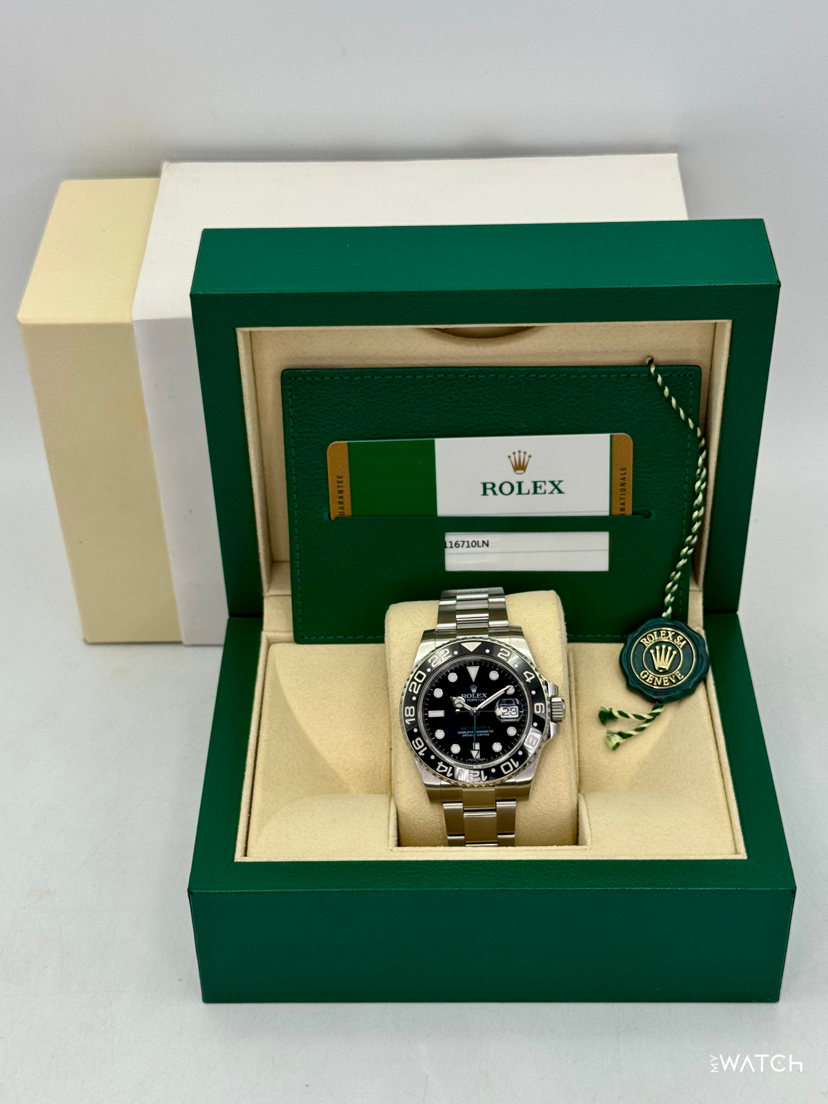 2018 Rolex GMT-Master II 40mm 116710LN Stainless Steel Black Dial