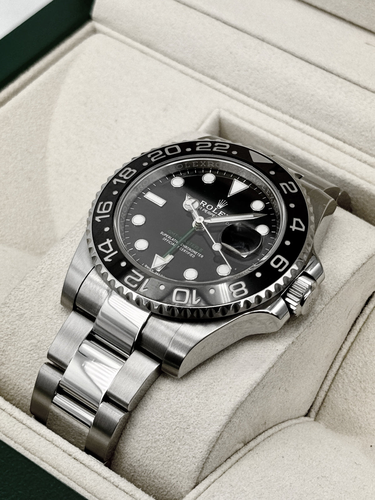 2018 Rolex GMT-Master II 40mm 116710LN Stainless Steel Black Dial