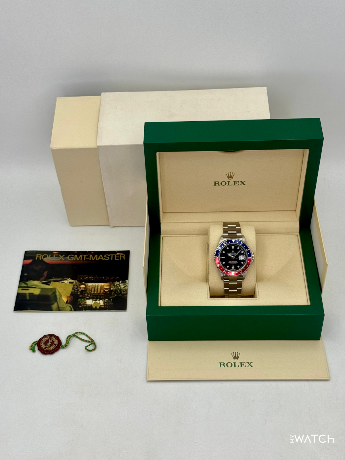 1997 Rolex GMT-Master II "Pepsi" 40mm 16710 Stainless Steel Oyster Black Dial