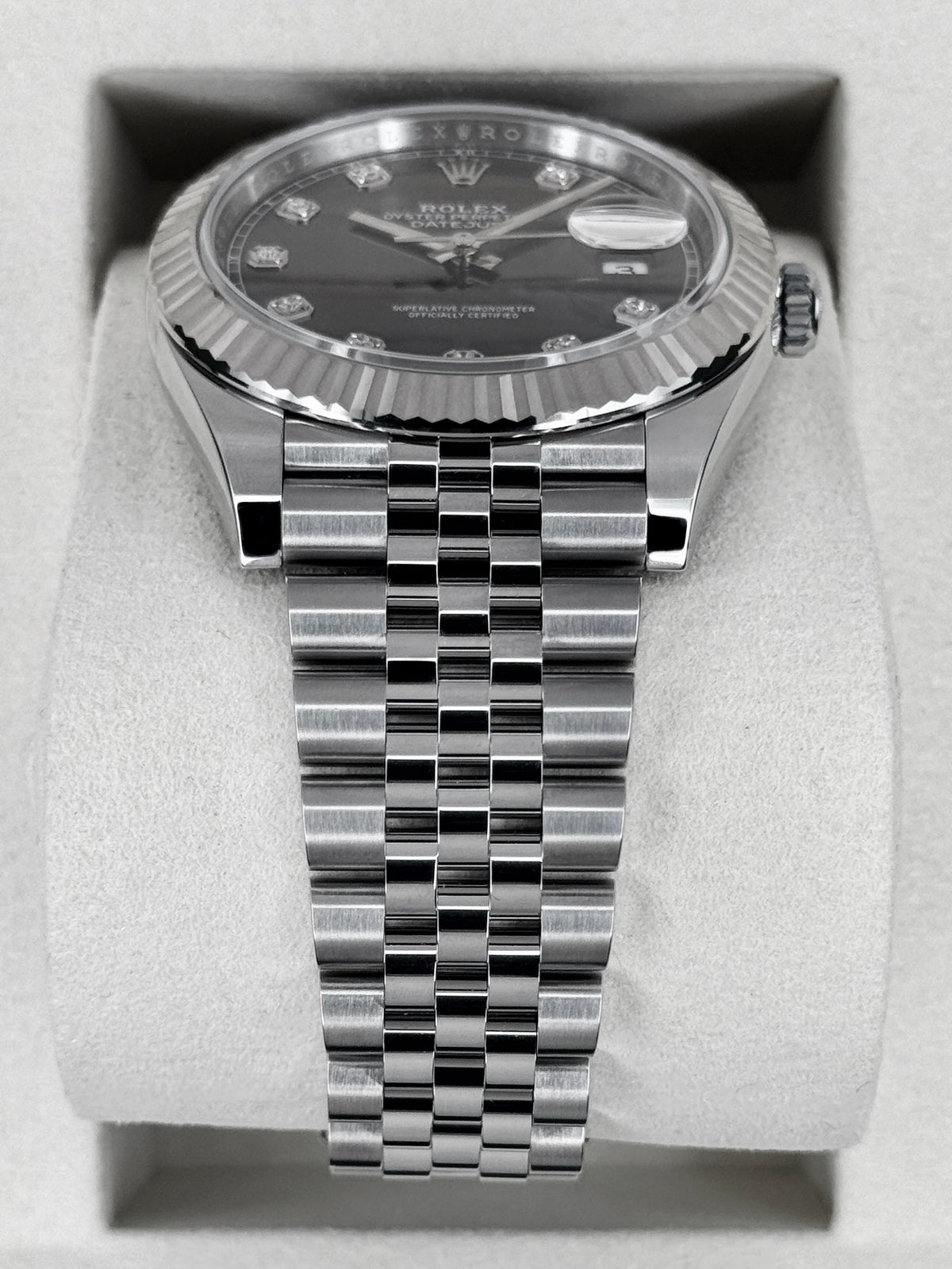 NEW 2026 Rolex Datejust 41mm 126334 Stainless Steel Jubilee Rhodium Diamond Dial