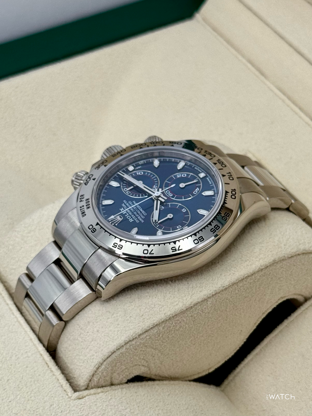 2022 Rolex Daytona 40mm 116509 White Gold Blue Dial