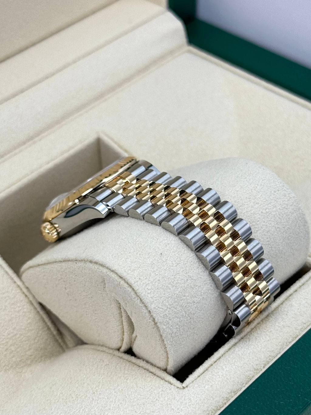 NEW 2023 Rolex Lady-Datejust 31mm 278273 Two-Tone Jubilee Green Dial