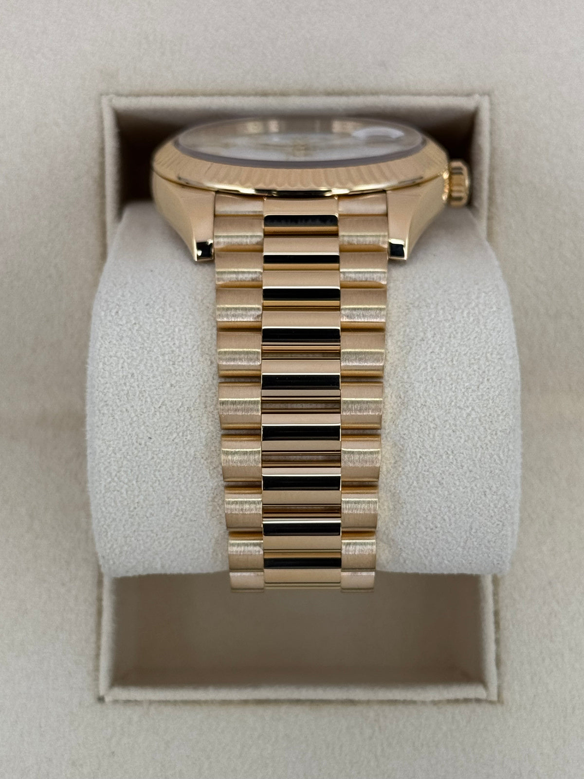 2022 Rolex Day-Date 40mm 228238 Presidential White Dial