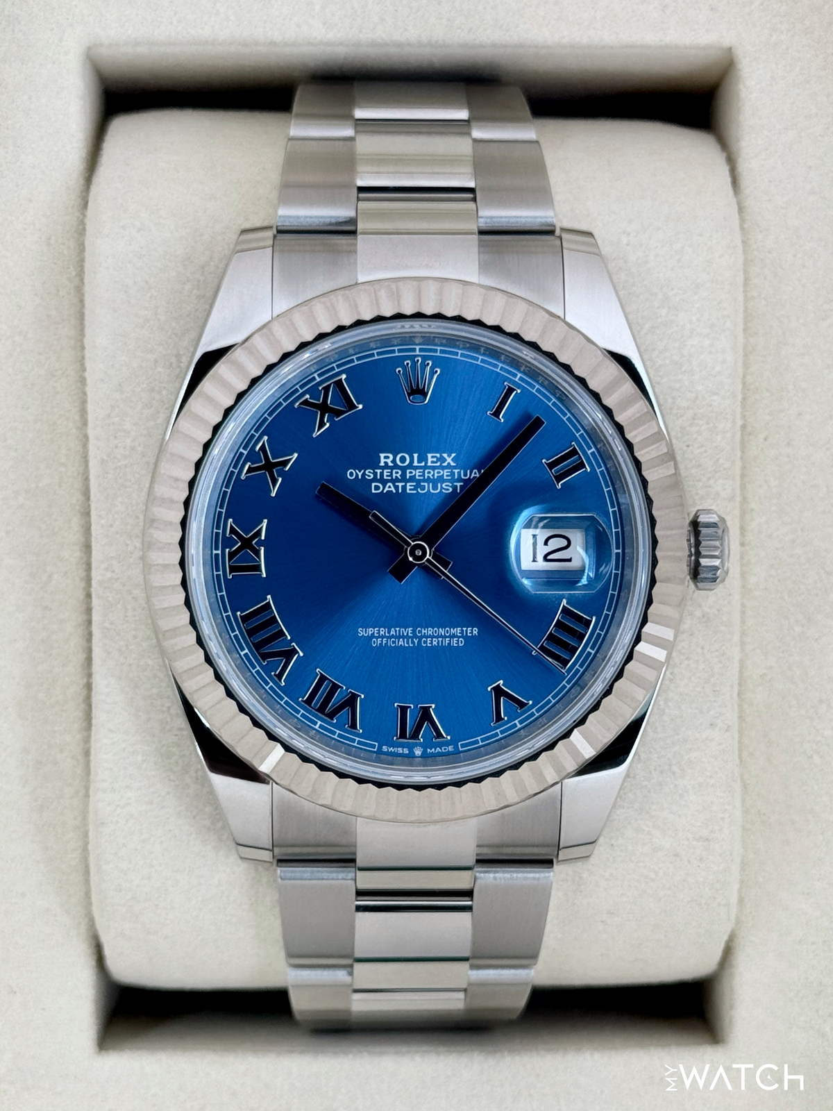 NEW 2026 Rolex Datejust 41mm 126334 Stainless Steel Oyster Azzurro Blue Dial