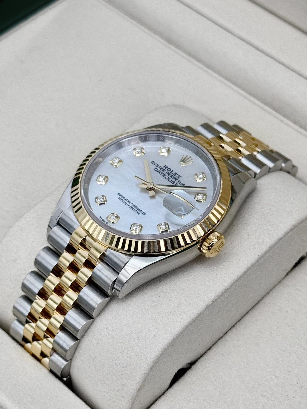 NEW 2026 Rolex Datejust 36mm 126233 Two-Tone Jubilee Mother of Pearl Diamond Dial