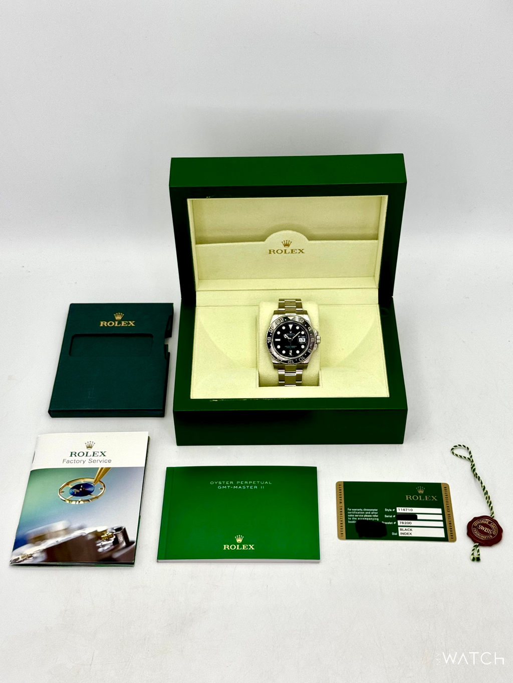 2008 Rolex GMT-Master II 40mm 116710LN Stainless Steel Black Dial
