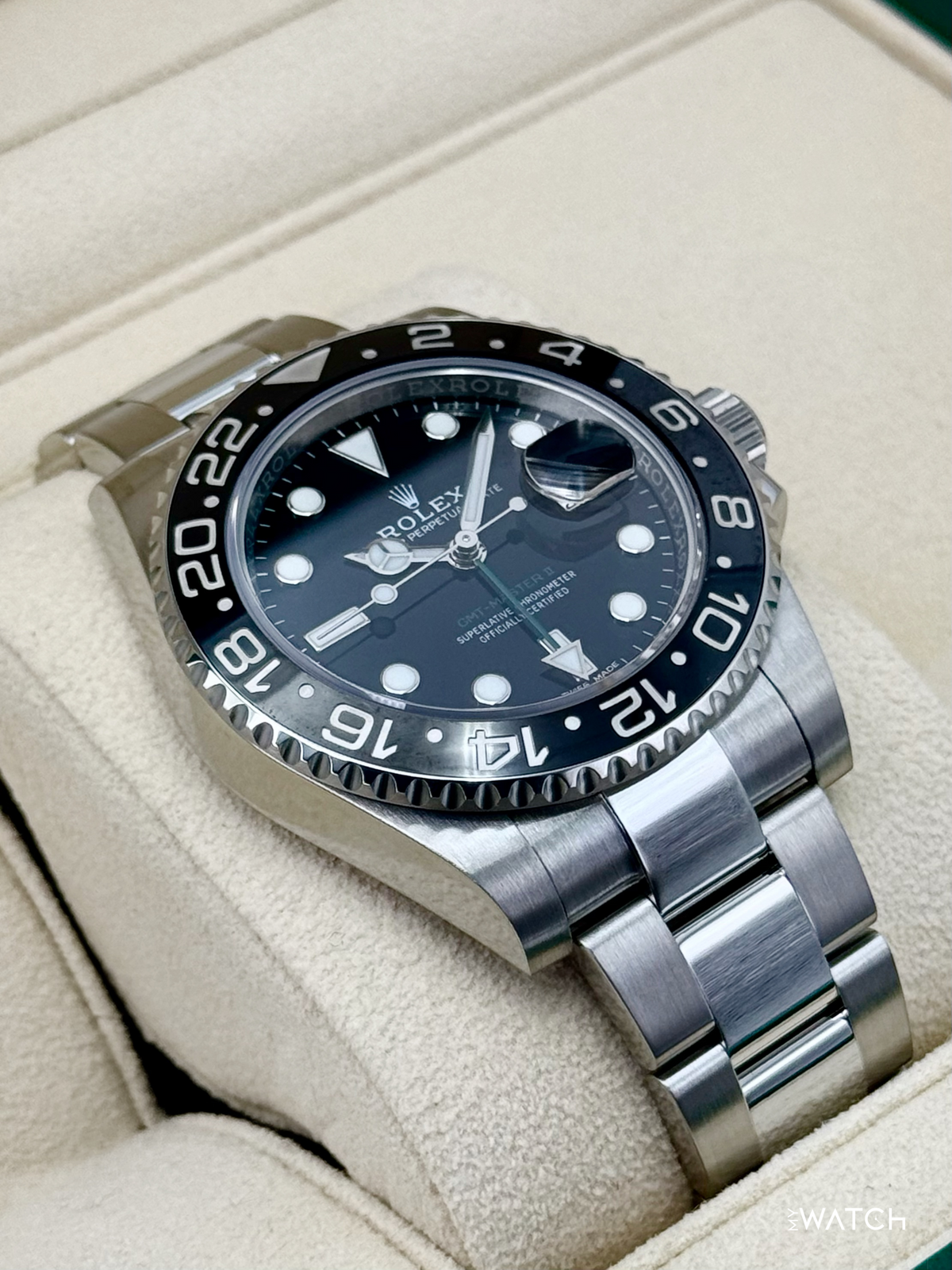 2018 Rolex GMT-Master II 40mm 116710LN Stainless Steel Black Dial