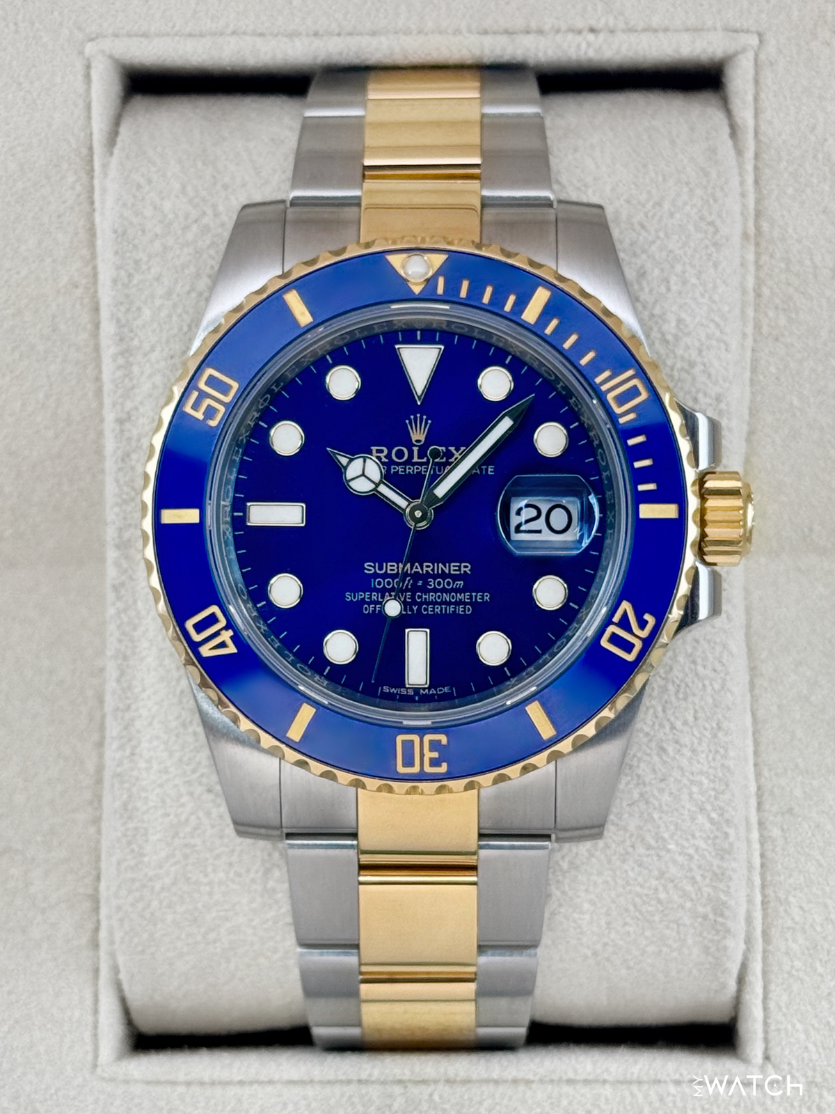 2019 Rolex Submariner "Bluesy" 40mm 116613LB Two-Tone Blue Dial