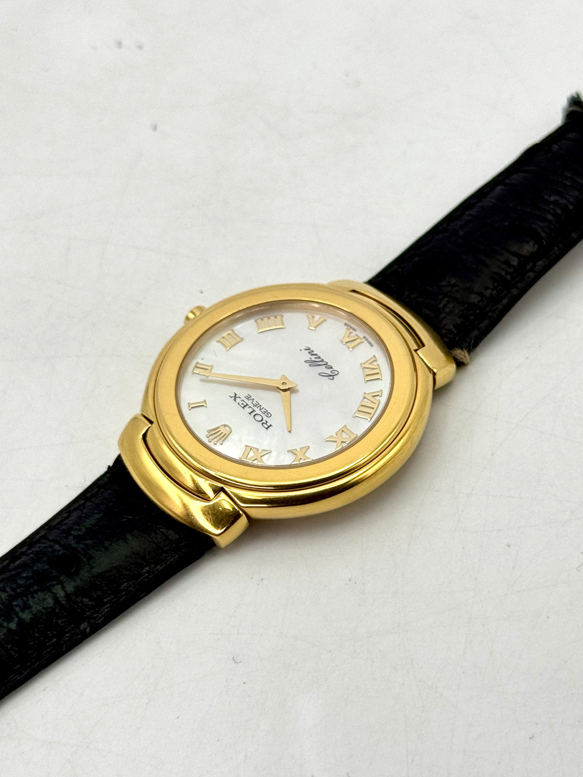 2006 Rolex Cellini 37mm 6623/8 18kt Yellow Gold Mother of Pearl Dial