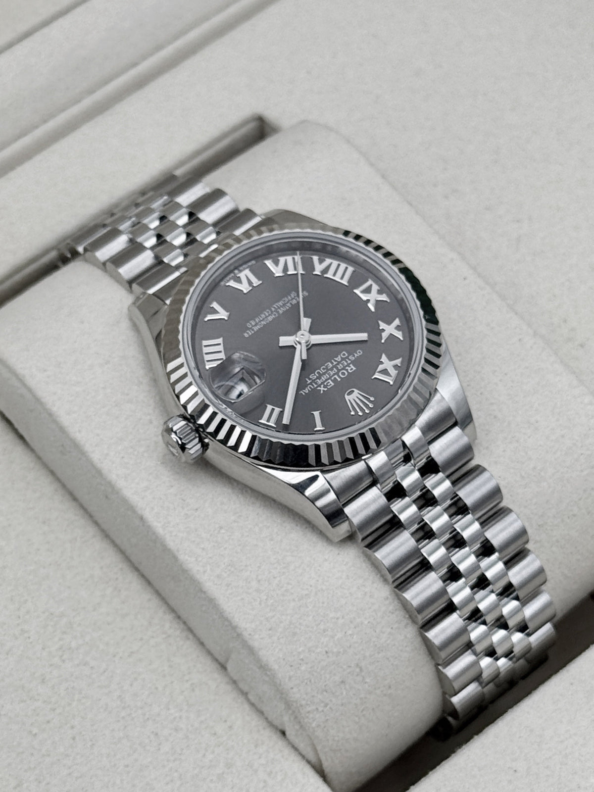 NEW 2026 Rolex Datejust 31mm 278274 Stainless Steel Jubilee Grey Dial
