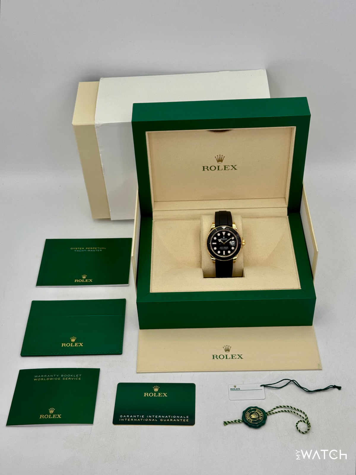 2025 Rolex Yacht-Master 42mm 226658 Yellow Gold Oysterflex Black Dial
