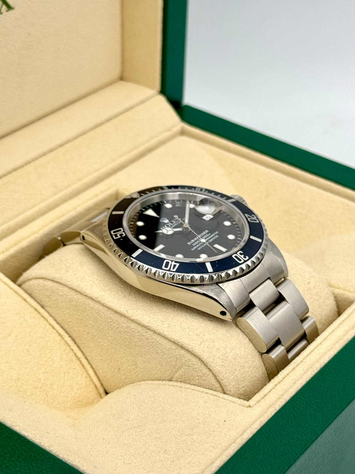 1985 Rolex Submariner 40mm 16800 Stainless Steel Ghost Bezel Black Dial