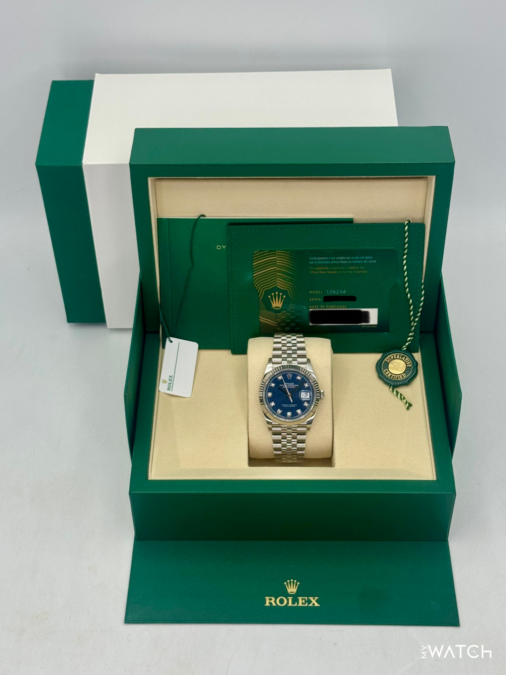 NEW 2026 Rolex Datejust 36mm 126234 Stainless Steel Jubilee Blue Diamond Dial
