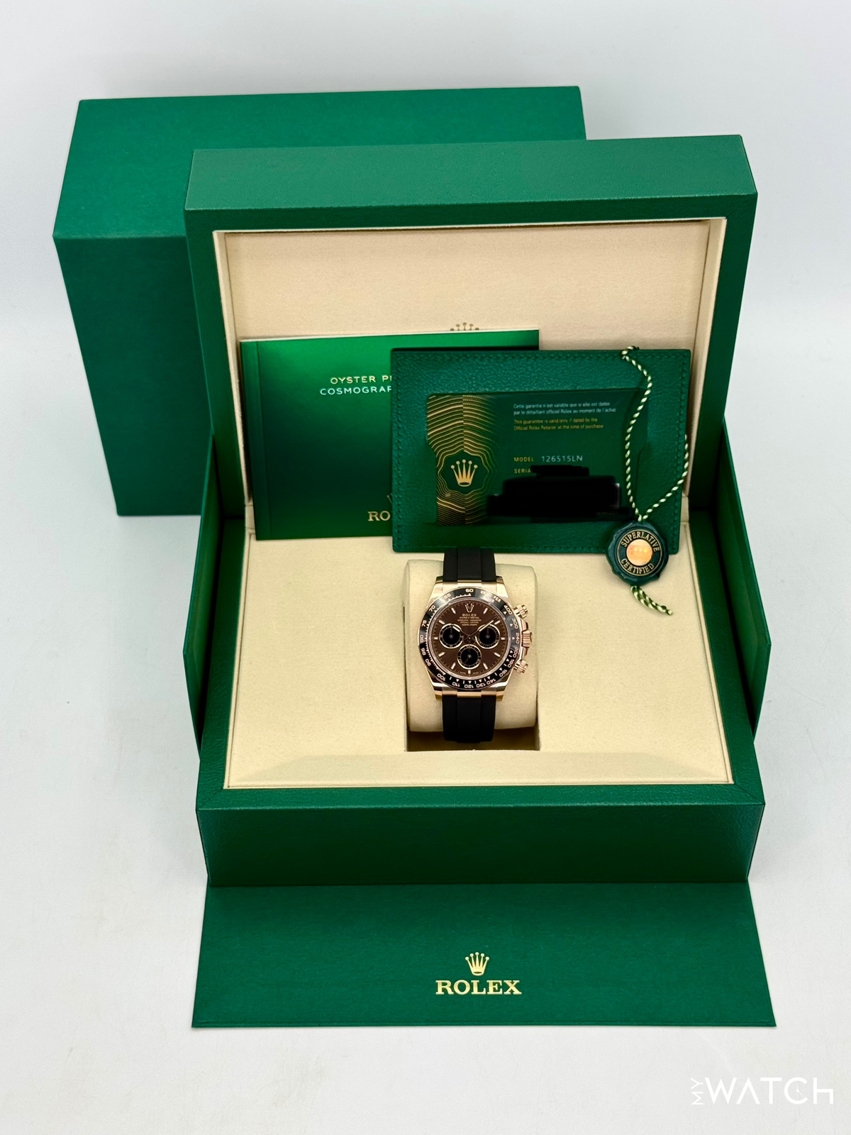 NEW 2026 Rolex Daytona 40mm 126515LN Rose Gold Oysterflex Chocolate Dial