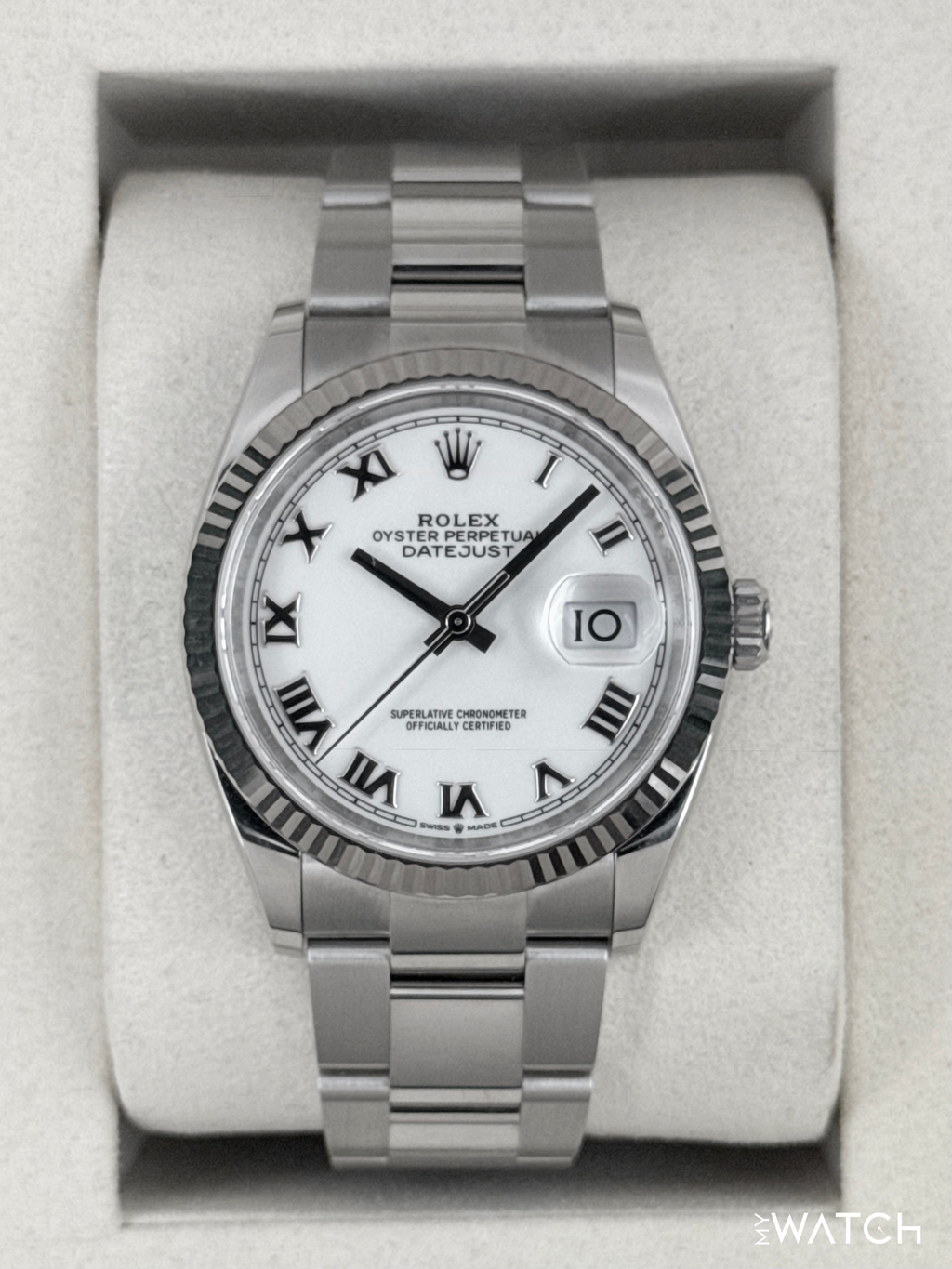 NEW 2026 Rolex Datejust 36mm 126234 Stainless Steel Oyster White Dial
