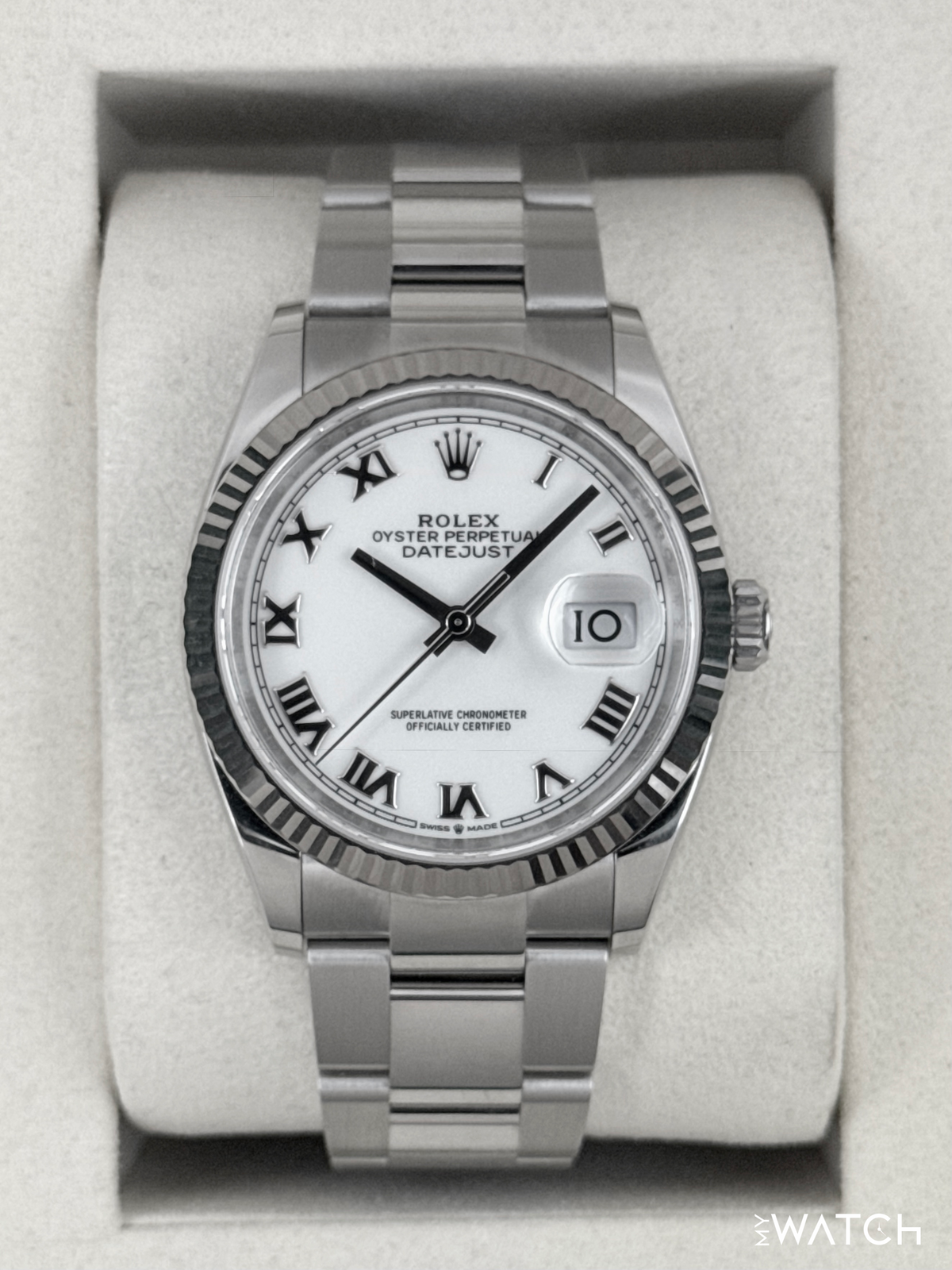 NEW 2026 Rolex Datejust 36mm 126234 Stainless Steel Oyster White Dial