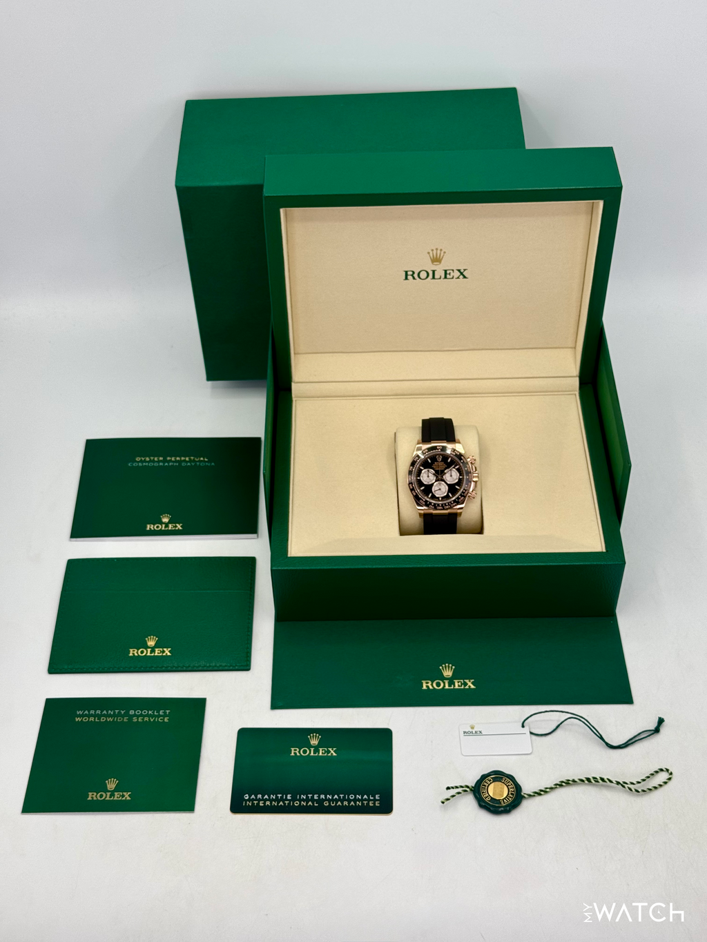 NEW 2026 Rolex Daytona 40mm 126515LN Rose Gold Oysterflex Black Dial