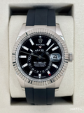 2025 Rolex Sky-Dweller 42mm 336239 White Gold Oysterflex Black Dial