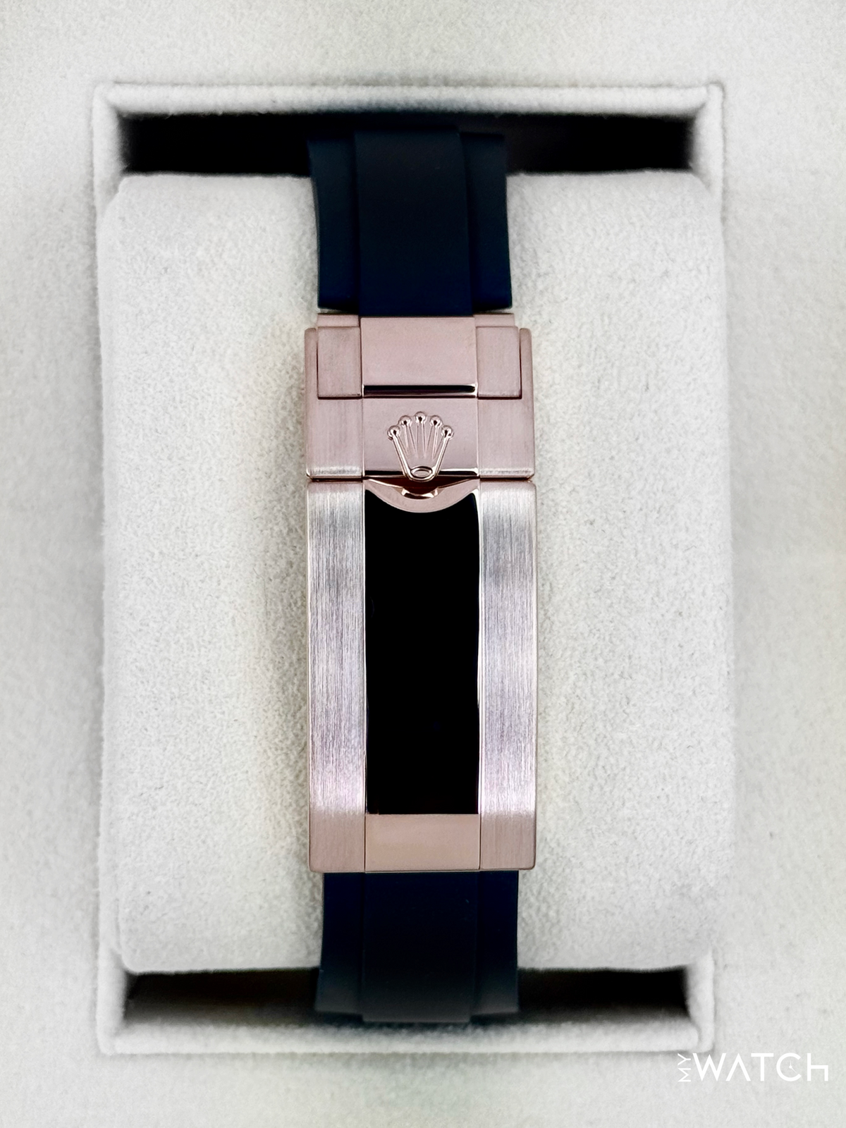 2023 Rolex Yacht-Master 40mm 126655 Rose Gold Oysterflex Black Dial