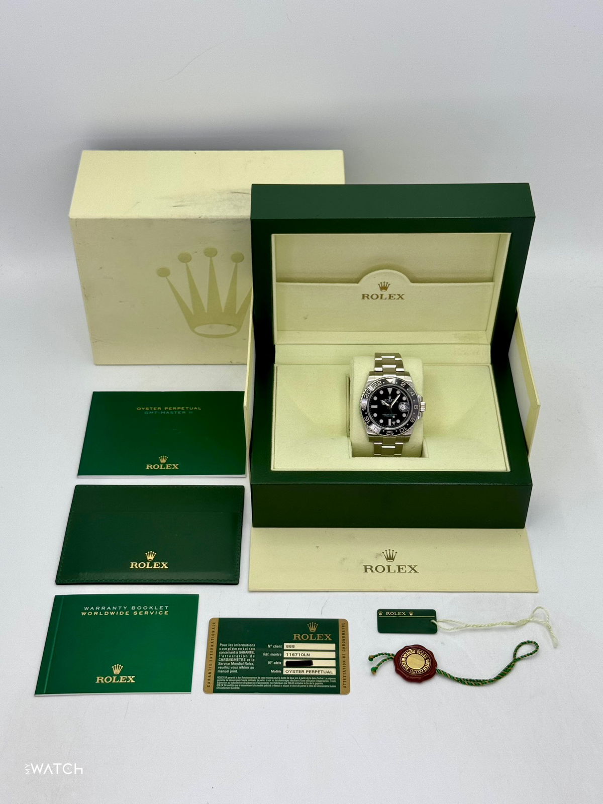 2013 Rolex GMT-Master II 40mm 116710LN Stainless Steel Black Dial
