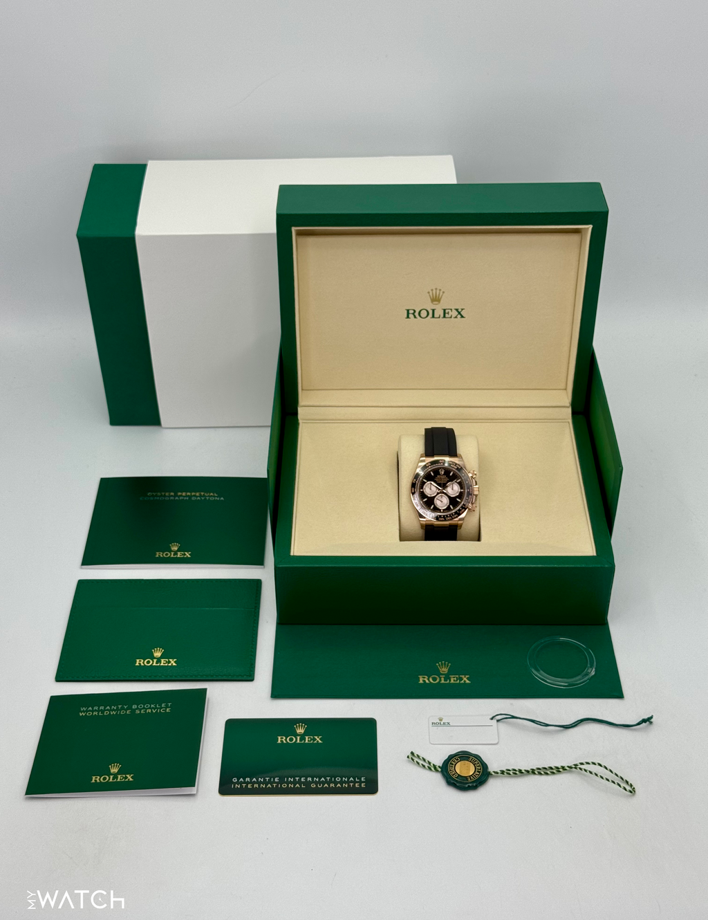 NEW 2025 Rolex Daytona 40mm 126515LN Rose Gold Oysterflex Black Dial (STICKERED)