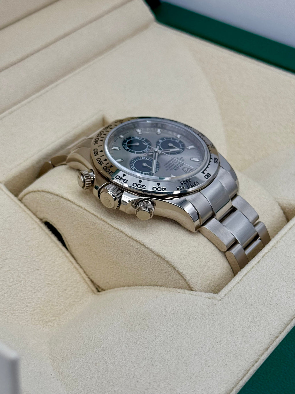 2021 Rolex Daytona "Ghost" 40mm 116509 White Gold Silver Dial