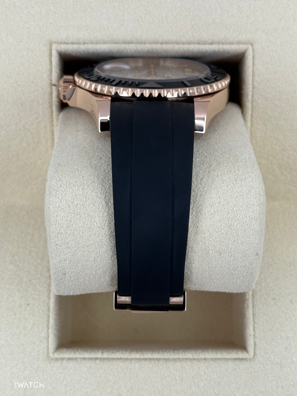 2023 Rolex Yacht-Master 40mm 126655 Rose Gold Diamond Paved Dial