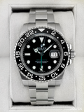 2018 Rolex GMT-Master II 40mm 116710LN Stainless Steel Black Dial