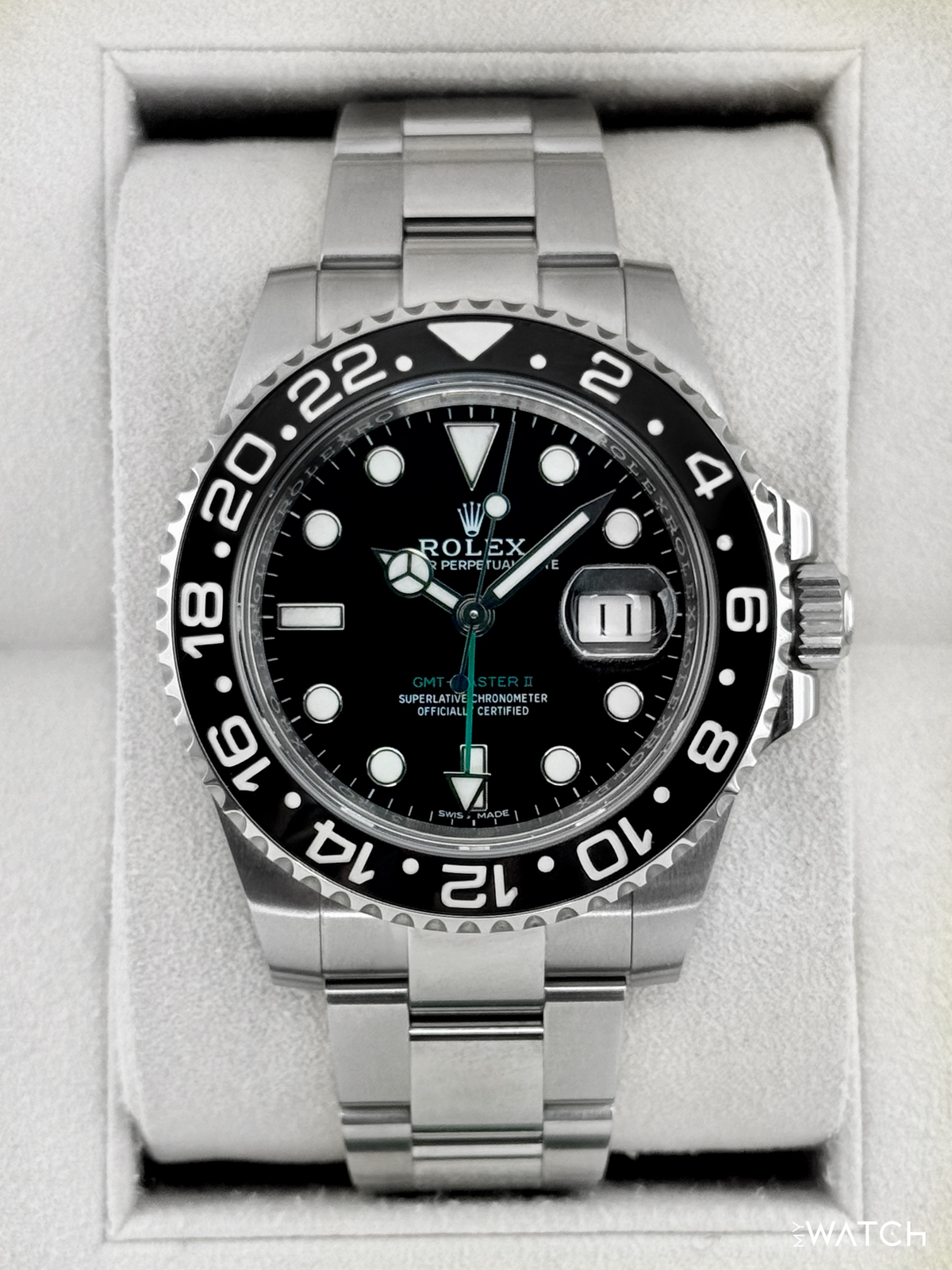 2018 Rolex GMT-Master II 40mm 116710LN Stainless Steel Black Dial