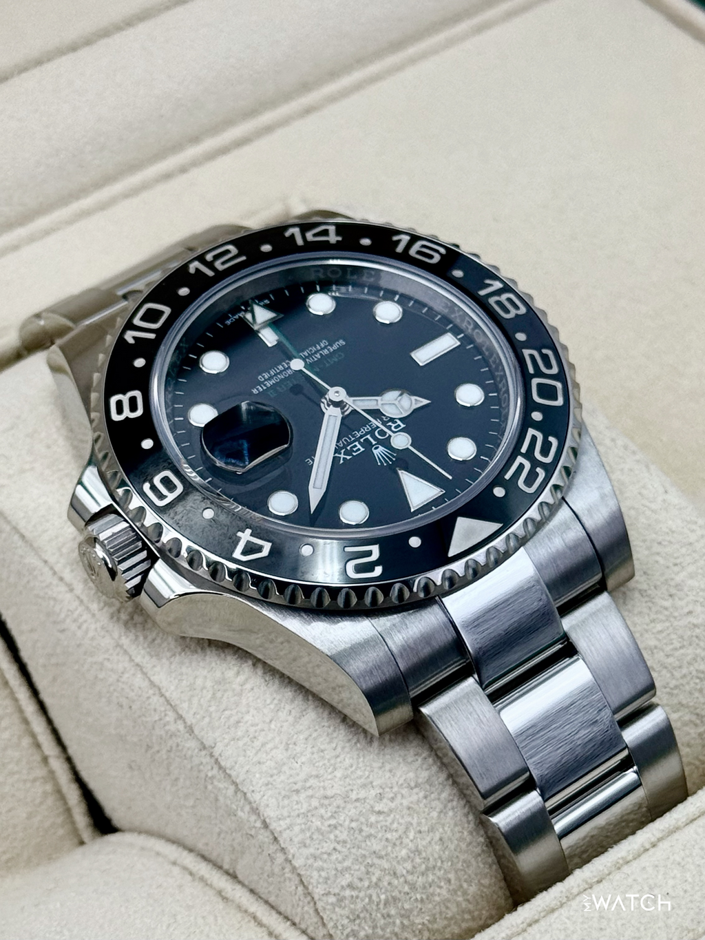 2018 Rolex GMT-Master II 40mm 116710LN Stainless Steel Black Dial