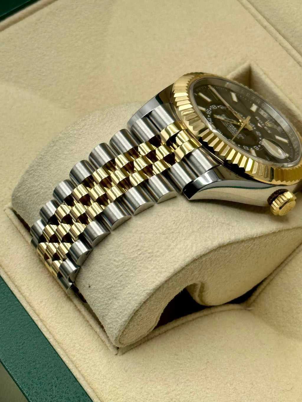 2021 Rolex Sky-Dweller 42mm 326933 Two-Tone Jubilee Black Dial