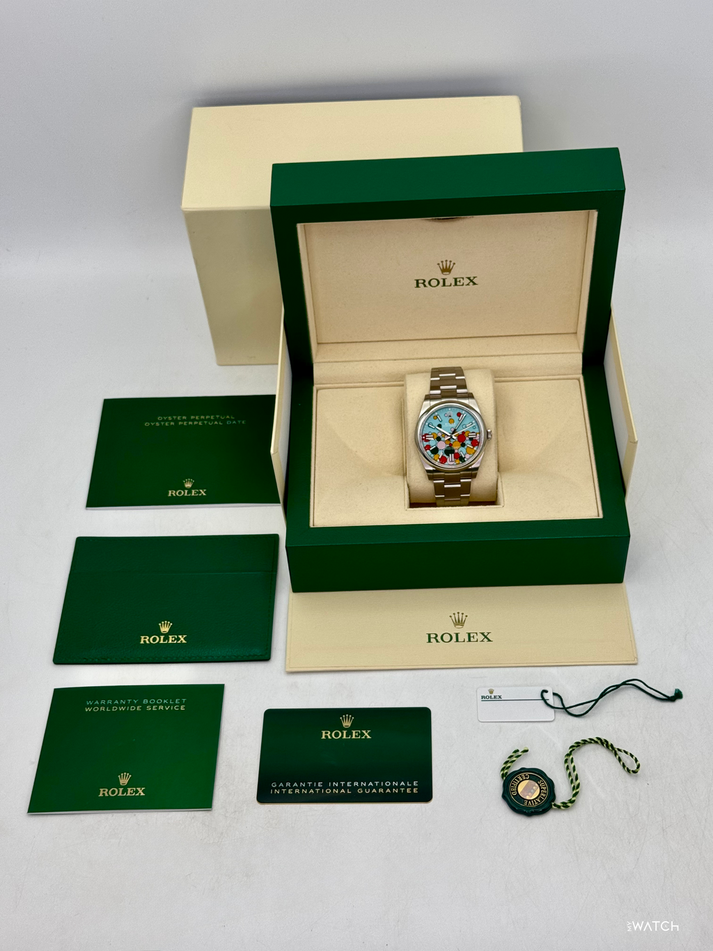 2024 Rolex Oyster Perpetual 41mm 124300 Celebration Dial