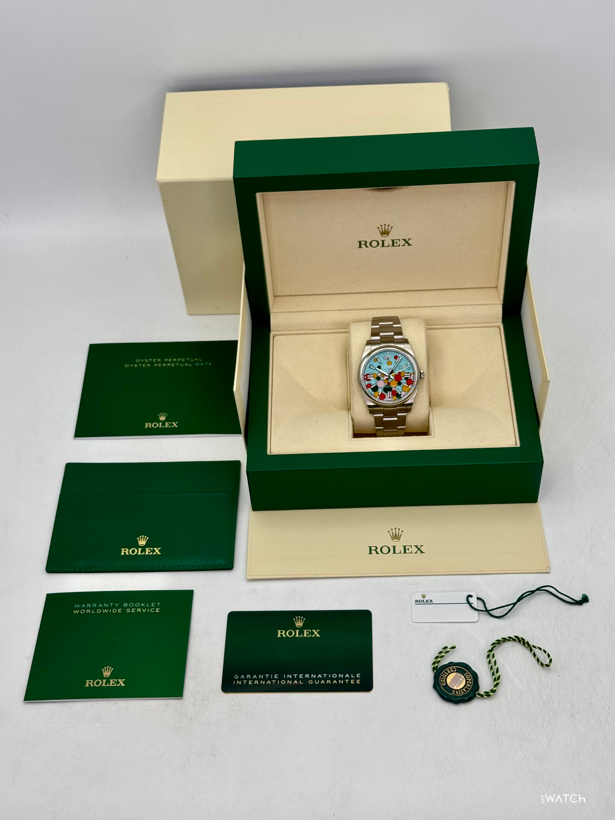 2024 Rolex Oyster Perpetual 41mm 124300 Celebration Dial